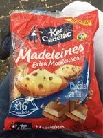 Mängden socker i Madeleines Extra Moelleuses Chocolat au Lait