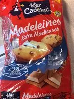 Mängden socker i Madeleines Extra Moelleuses Goût Chocolat au Lait Praliné