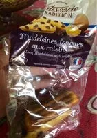 Mängden socker i Madeleines aux raisins