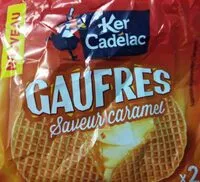Mängden socker i Gaufres saveur caramel