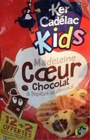 Mängden socker i Madeleine coeur chocolat