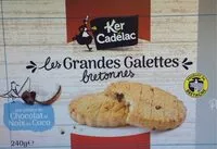 Mängden socker i Grandes galettes bretonnes au chocolat et coco