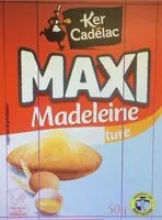 Mängden socker i Maxi madeleine nature