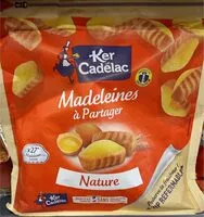 Mängden socker i Madeleines à partager Nature