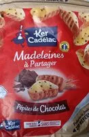 Mängden socker i Madeleine à partager pépites de chocolat