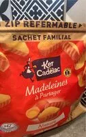 Mängden socker i Madeleines à partager