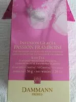 Mängden socker i Infusion glacée passion framboise