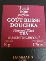 Mängden socker i Thé Noir parfumé Goût Russe Douchka
