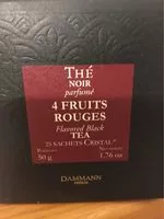 Mängden socker i Thé Noir Parfumé 4 Fruits Rouges
