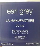 Mängden socker i Thé Noir parfumé earl grey