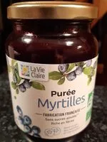 Mängden socker i Purée de myrtilles