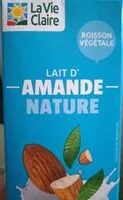 Mängden socker i Lait d'amandes nature