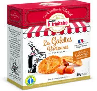 Mängden socker i Les galettes bretonnes pur beurre aux éclats de caramel au beurre salé - Les Recettes de Marcel - 150g