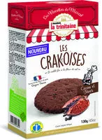 Mängden socker i Les crakoises au cacao et fèves de cacao - Les Recettes de Marcel - 130g