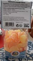 Mängden socker i Bonbons orange citron