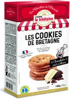Mängden socker i Les cookies de Bretagne au chocolat noir et chocolat blanc-Les Recettes de Marcel- 140g