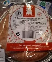 Mängden socker i Le gâteau au fromage blanc saveur citron