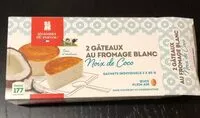 Mängden socker i Gateaux au fromage blanc noix de coco