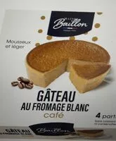 Mängden socker i Gâteau au fromage  blanc café