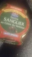 Mängden socker i Terrine sanglier aux côtés du ventoux