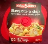 Mängden socker i Cocotte Blanquette de Dinde pommes de terre et champignons