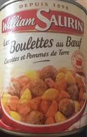 Mängden socker i Boulettes au bœuf carottes et pommes de terre