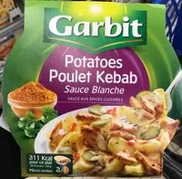 Mängden socker i Potatoes Poulet Kebab sauce Blanche