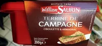 Mängden socker i Terrine de Campagne (Ciboulette & Armagnac)