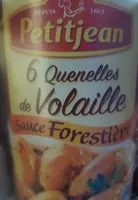 Mängden socker i Quenelles de volaille sauce forestière