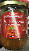 Mängden socker i Sauté de volaille haricots verts tomates confites