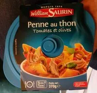 Mängden socker i Penne au thon tomates et olives