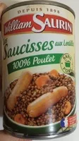 Mängden socker i Les Saucisses aux Lentilles 100% Poulet