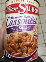 Mängden socker i Ma recette façon Cassoulet mini Knacks et boulettes de viande