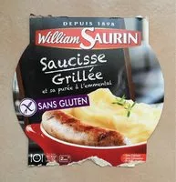 Mängden socker i Saucisse grillée et sa purée à l'emmental WILLIAM SAURIN