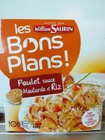 Mängden socker i Poulet sauce Moutarde et riz