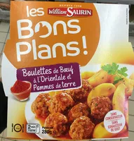 Mängden socker i Boulettes de boeuf à l'orientale et pommes de terre