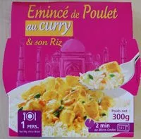 Mängden socker i Emincé de Poulet au curry & son riz