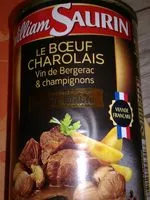 Mängden socker i Le boeuf charolais - vin de Bergerac et champignons