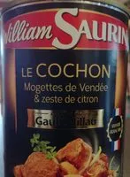 Mängden socker i Le Cochon, mogettes de Vendée et zeste de citron