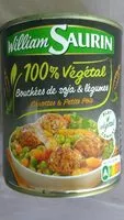 Mängden socker i Bouchées soja et légumes