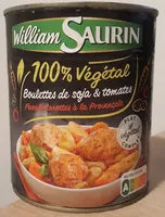 Mängden socker i Boulettes de soja et tomates