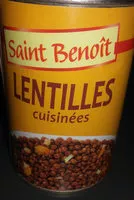 Mängden socker i Lentilles cuisinées