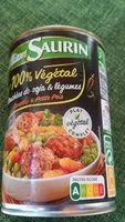 Mängden socker i Bouchées de soja et légumes