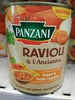 Mängden socker i ravioli a l'ancienne poulet petit légumes