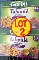 Mängden socker i Taboulé oriental curry douc et raisins secs