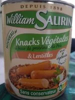 Mängden socker i Snacks végétales et lentilles