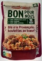 Mängden socker i Blé à la provençale, boulettes de bœuf