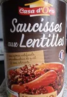 Mängden socker i Saucisses aux lentilles