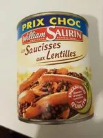 Mängden socker i Les saucisses aux lentilles