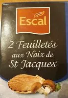 Mängden socker i 2 Feuilletés aux noix de st jacques